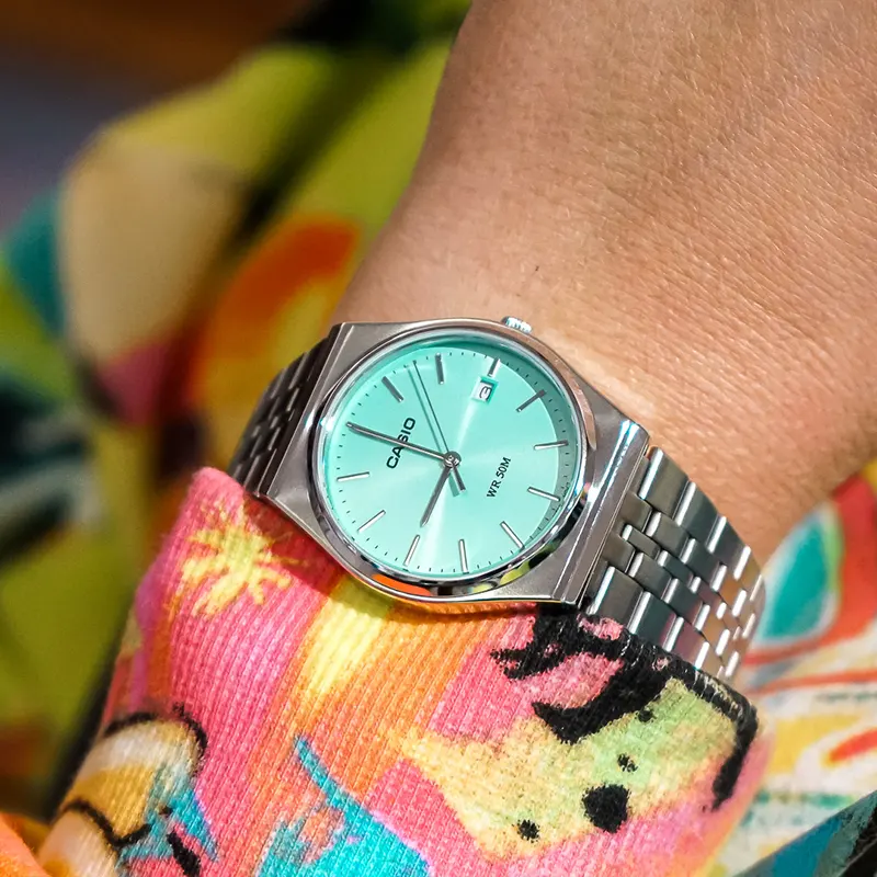 Casio Tiffany Blue Dial Men's Watch | MTP-B145D-2A1V